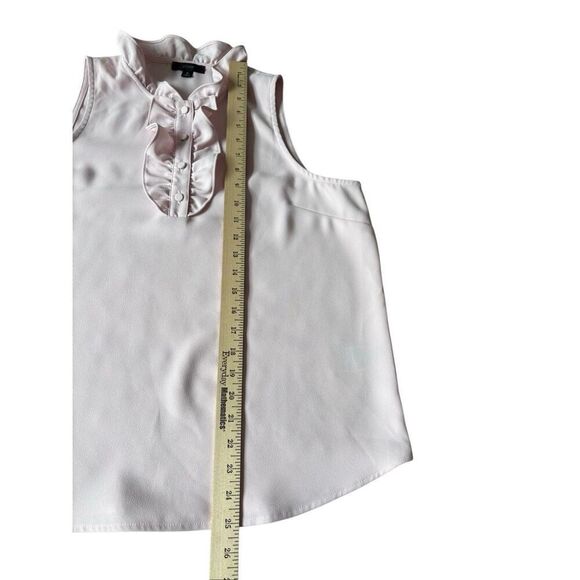 J Crew Ruffled Sleeveless Top Blouse  size M Light Pink - Picture 5 of 7